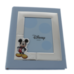 Album foto copii Mickie Mouse albastru cu argint 31cm 1