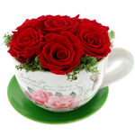 Red Forever Rose Flower Arrangement 1
