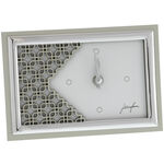 Silver Plated Clock Italian Pattern 1