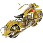 Yellow chopper motorcycle model 3