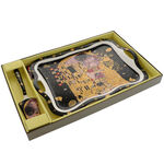 Cake tray with black Klimt Kiss palette 5