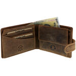 Male leather wolfhound wallet 4