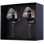 Set of 2 Crystal Gin Glasses Silhouette 3