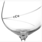 Set of 2 Crystal Gin Glasses Silhouette 5