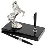 Highclass Silver Horse pen holder 8