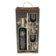 Wooden wedding gift set personalized wine with glasses in a wooden box