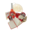 Valentine's women gift set with roses, perfume and teddy bear