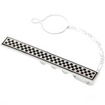 Silver Pattern Tie Pin 1