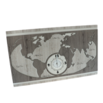 Luxury wall clock world map 80cm 2