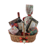 Santa's Reindeer Christmas gift basket with wishes 1