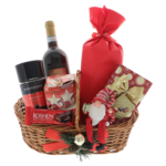 Elf Christmas gift basket