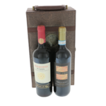 Box with accessories and bottles of Italian red wine 4