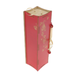 Red wooden box with rose wine Age 4