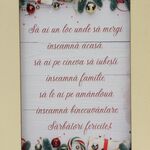 Wooden Christmas Blessing card with stand 2