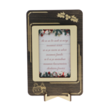 Wooden Christmas Blessing card with stand