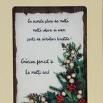 Card Christmas Quiet Holidays wood with support 2