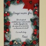 Christmas wooden card with support Godson 2