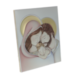 Exclusive silver colored Holy Family icon 32cm 3
