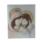 Exclusive silver colored Holy Family icon 32cm 2