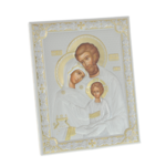 Ortodox ezüstözött ikon Szent Család Exkluzív 26cm 1