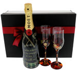 Personalized Moet Set with Glasses