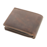 Men's Brown Leather wallet with Deer 3