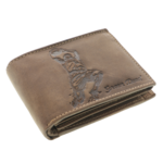 Brown Genuine Leather Basketball Player Wallet