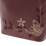 Silvia Rosa burgundy embroidered purse 23cm 3