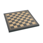 Elegant chess with leather board and acacia wood pieces 26cm 7