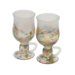 Set of 2 hand-painted Irish Coffee mugs Fantasy 2