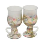 Set of 2 hand-painted Irish Coffee mugs Fantasy 1