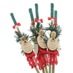 Set of 5 sticks Santa Claus bamboo Grinch 2