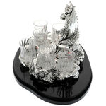Set of 6 crystal glasses with Highclass dragon stand 3