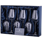 Set of 6 Champagne Glasses Chrystal Lux Aurora 2