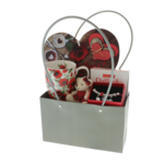 Women's gift set with teddy bear, mug, bracelet and I love you tablet