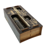 10 Year Anniversary Wedding gift set personalized wine with glasses in a wooden box 4