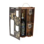 As You Get Old gift set wine with glasses in wooden box 6