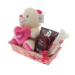 Gift set for girlfriend with teddy bear and perfume water 3