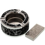 Gift Set Ashtray with Lighter silver 1