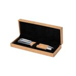 Pen and metal roller set with cork in gift box Odegor 3