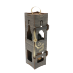 Personalized bottle with wishes in a wenge wooden box 2