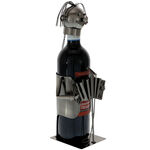 Musician bottle holder with wine 1