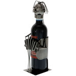 Musician bottle holder with wine 3