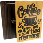 Wooden Wall Decoration Coffee Time 57cm 2