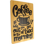 Wooden Wall Decoration Coffee Time 57cm 7