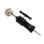 Professional Black Metal Corkscrew with Skull