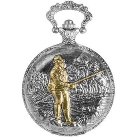 Fishing gift pocket watch