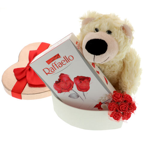 Teddy Bear Heart Gift Set